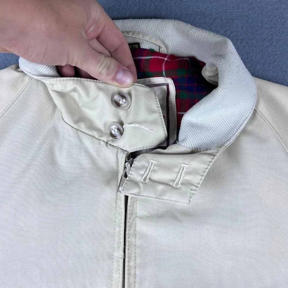 Vintage Baracuta Van Heusen Harrington G9 Jacket Cream Beige Plaid Lining 42R
